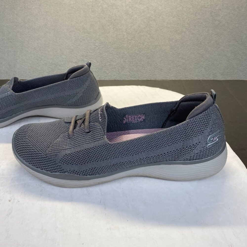 Skechers Stretch Women's Sneaker, Grey, Size 9.5,Lighweight,Comfort - Picture 13 of 15